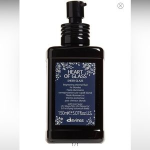 New Davines Heart of Glass Sheer Glaze Brightening Thermal Fluid for blondes